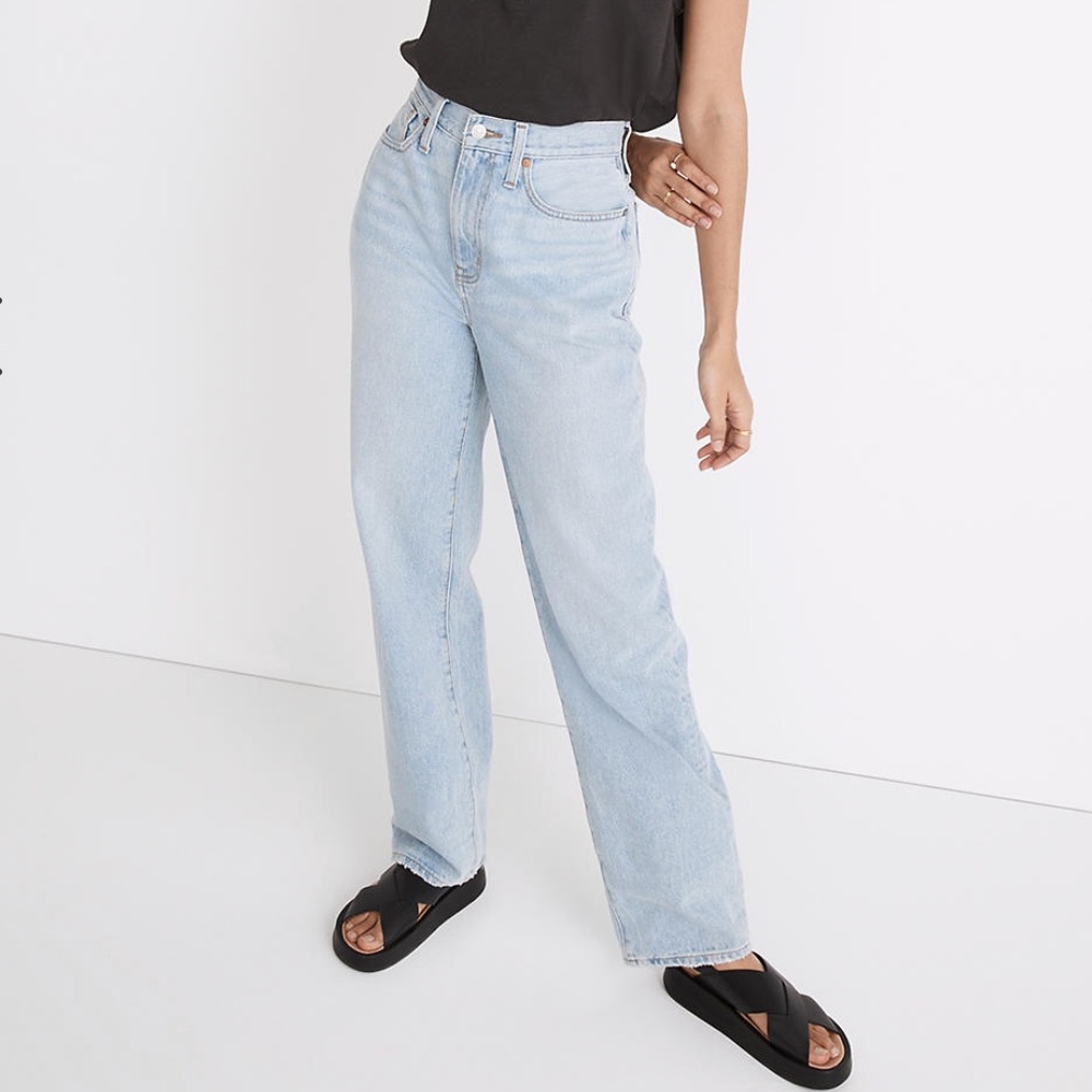 Madewell Baggy Straight Jeans in Berteau Wash - NWT - Size 27